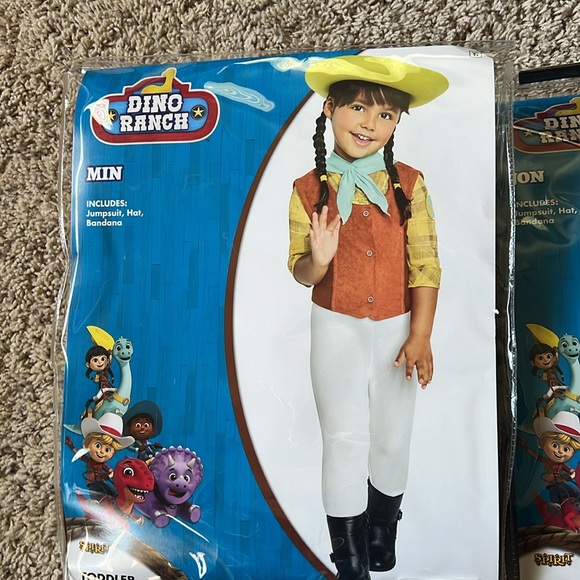 LIKE NEW Dino Ranch Min OR Jon character Halloween costume packs in toddler 2T! - Picture 2 of 5